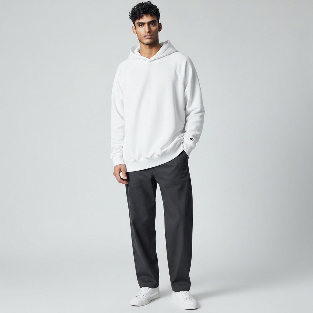 Fabletics White Year Round Terry Hoodie Large